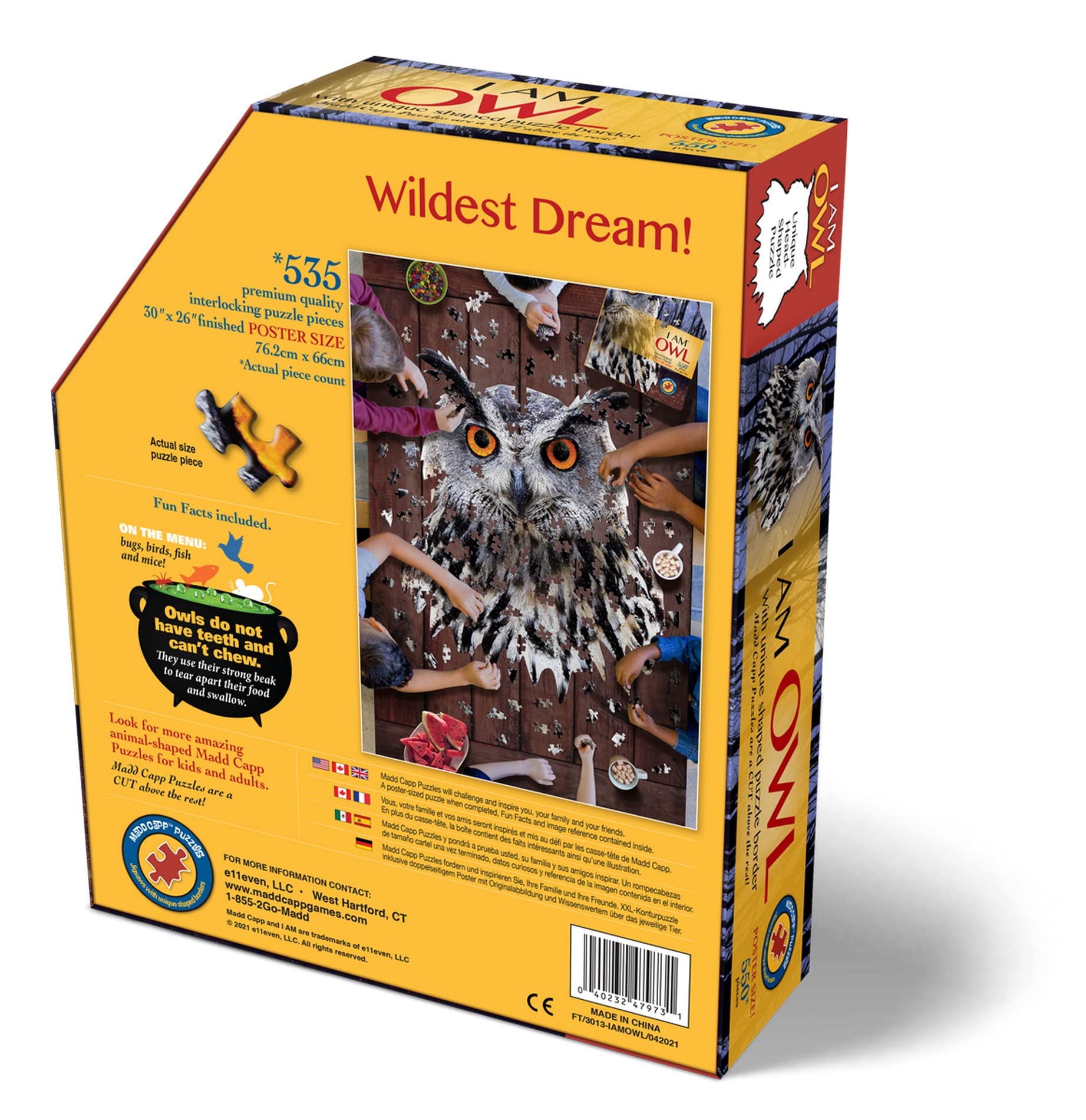 owl様 Amazon.com: Madd Capp Puzzles - I AM Owl - 550 Pieces